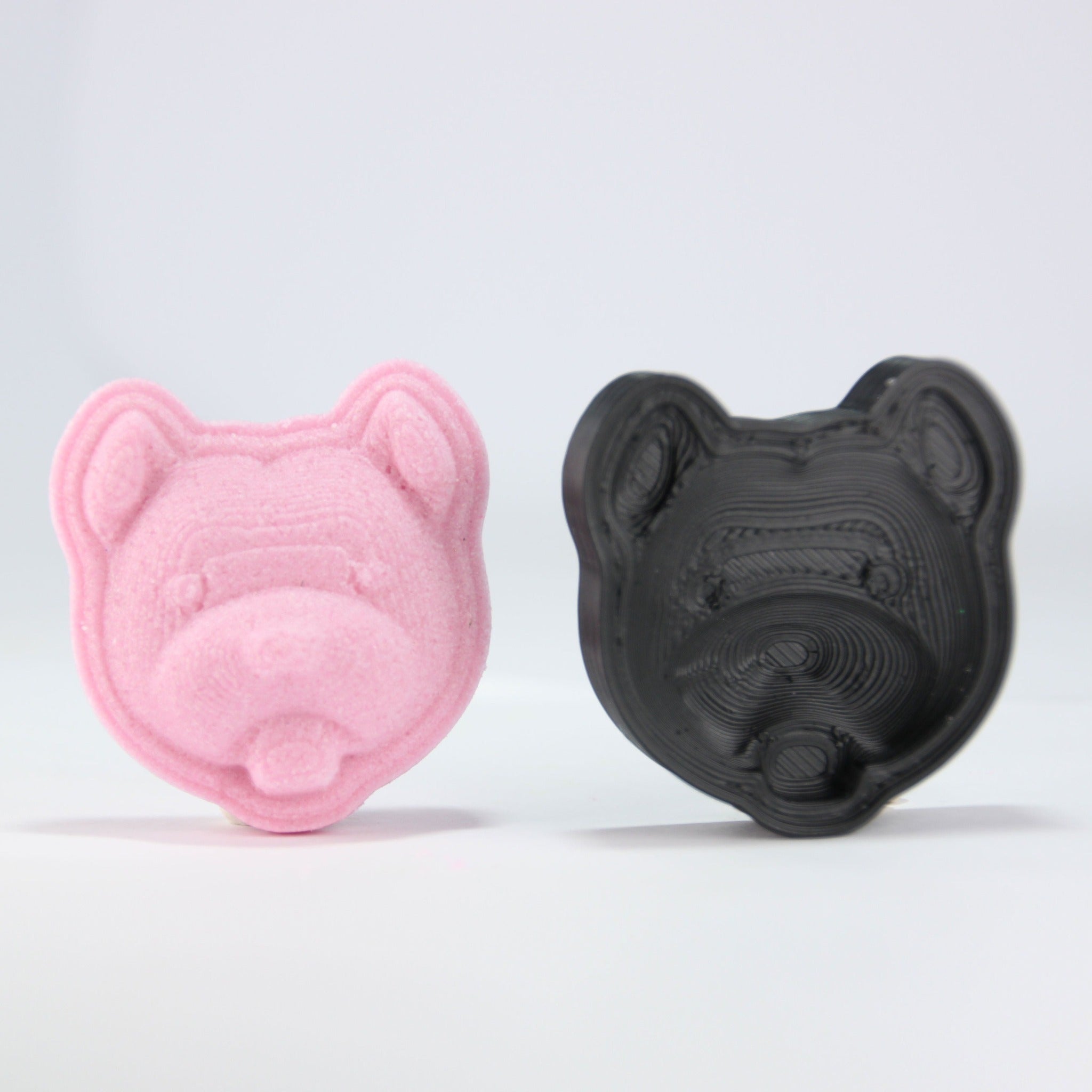 Bulldog Dog Head Bath Bomb Mold - The Bath Time