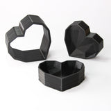 Geometric Heart Bath Bomb Mold - The Bath Time