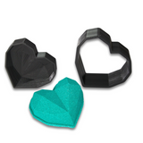 Geometric Heart Bath Bomb Mold