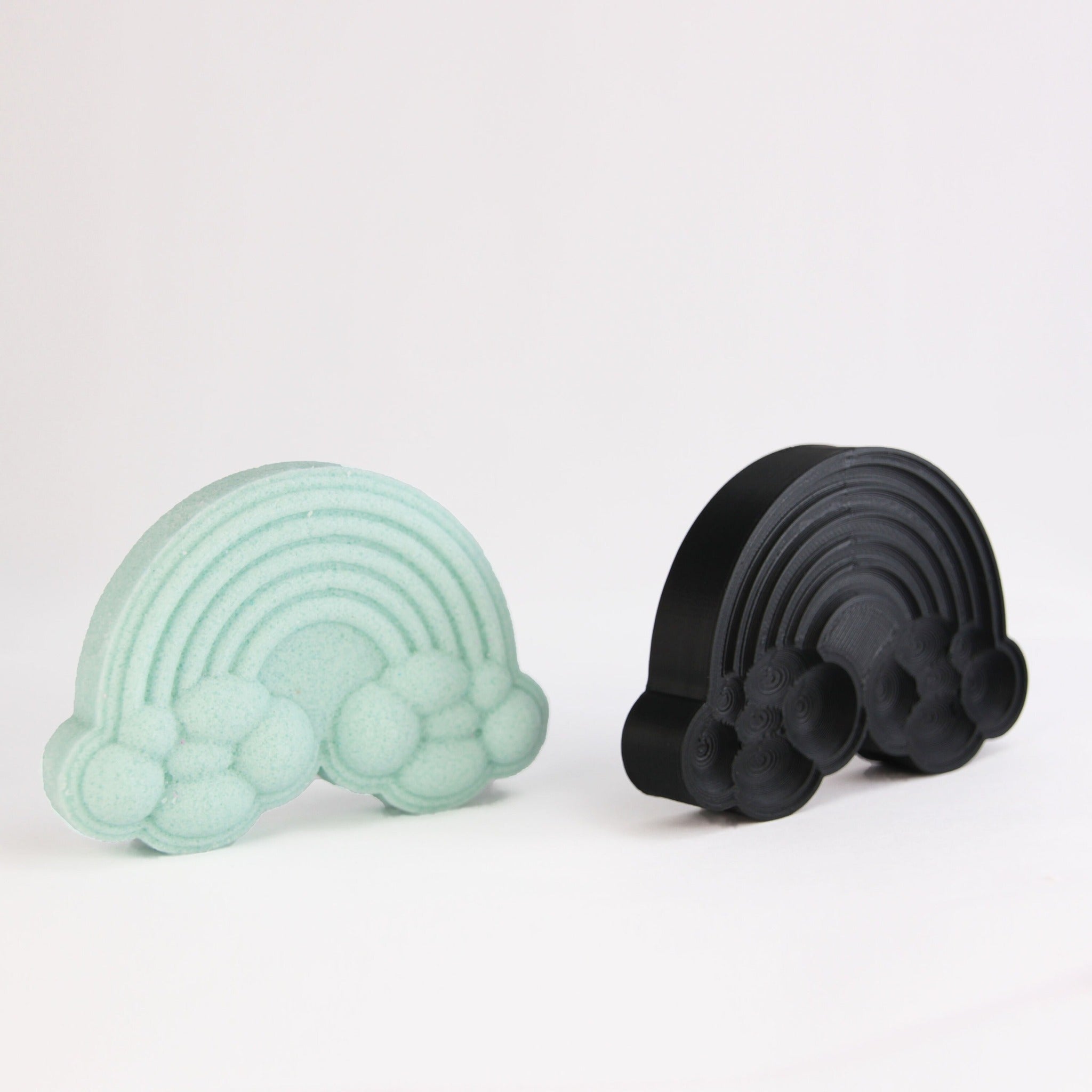 Rainbow and Clouds Bath Bomb Mold - The Bath Time