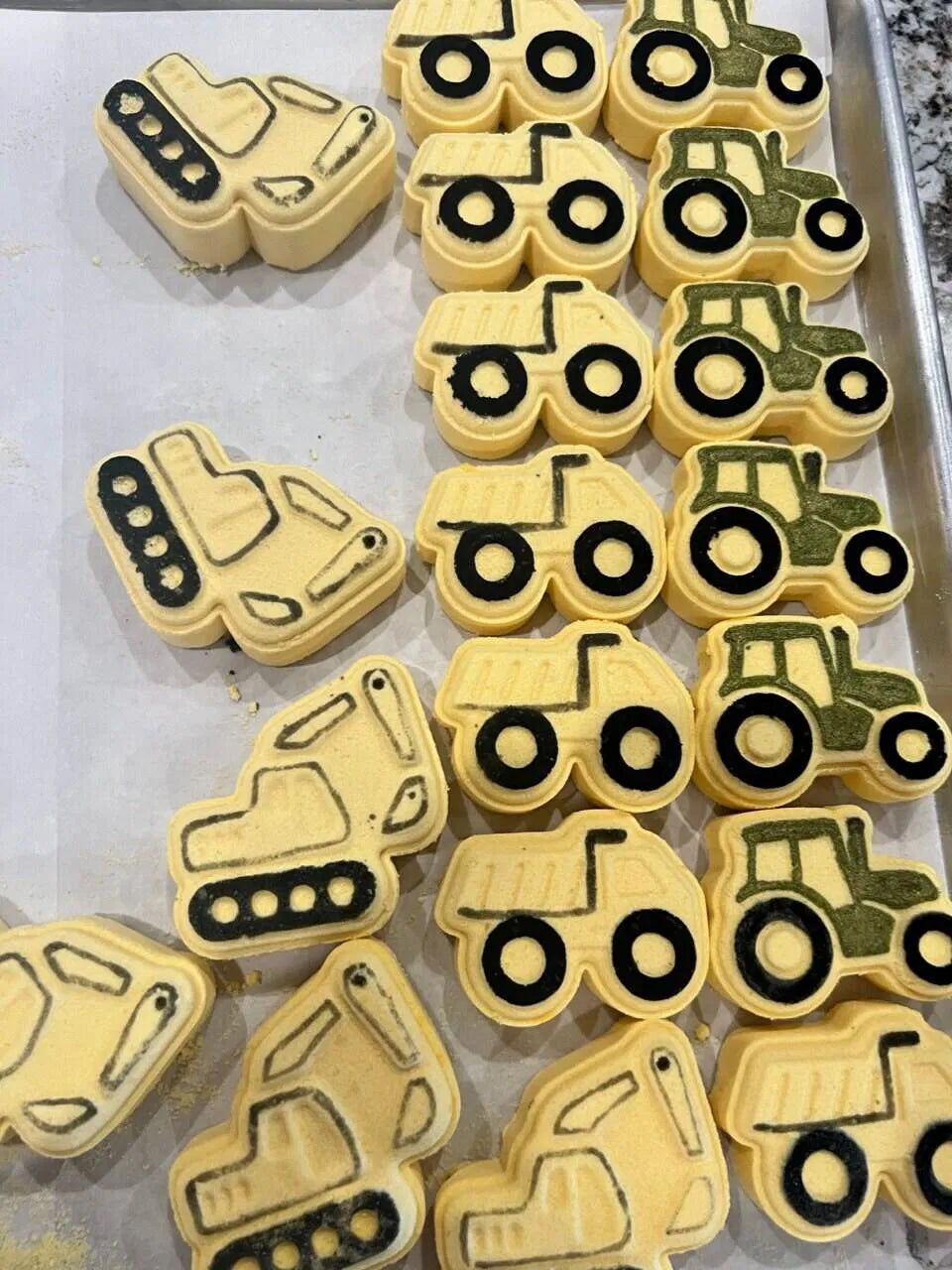 Bath bombs made with our molds