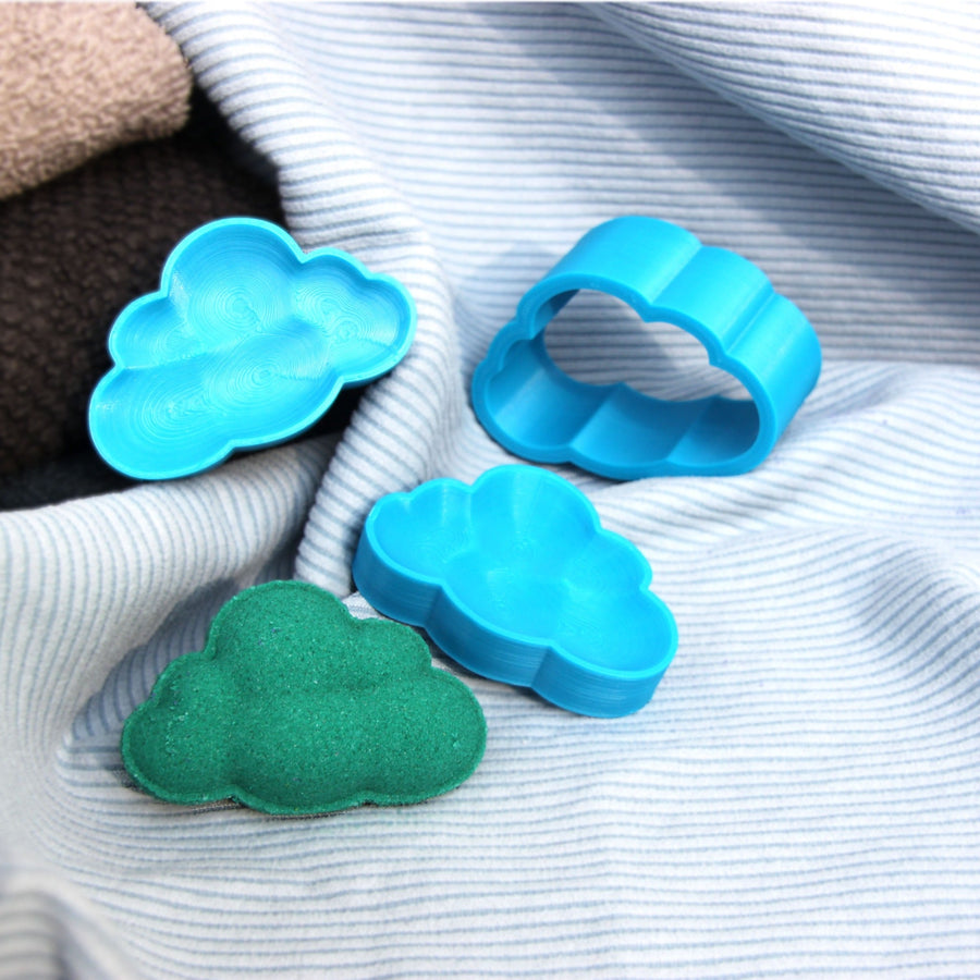 3D Cloud Bath Bomb Mold