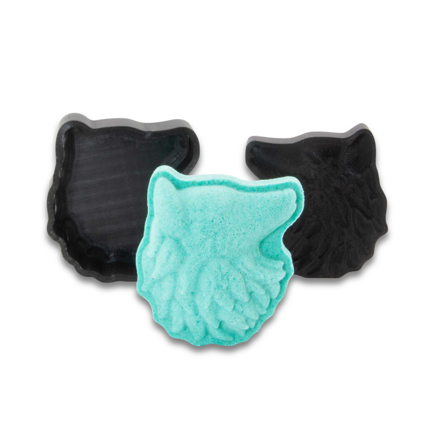 3D Wolf Bath Bomb Mold