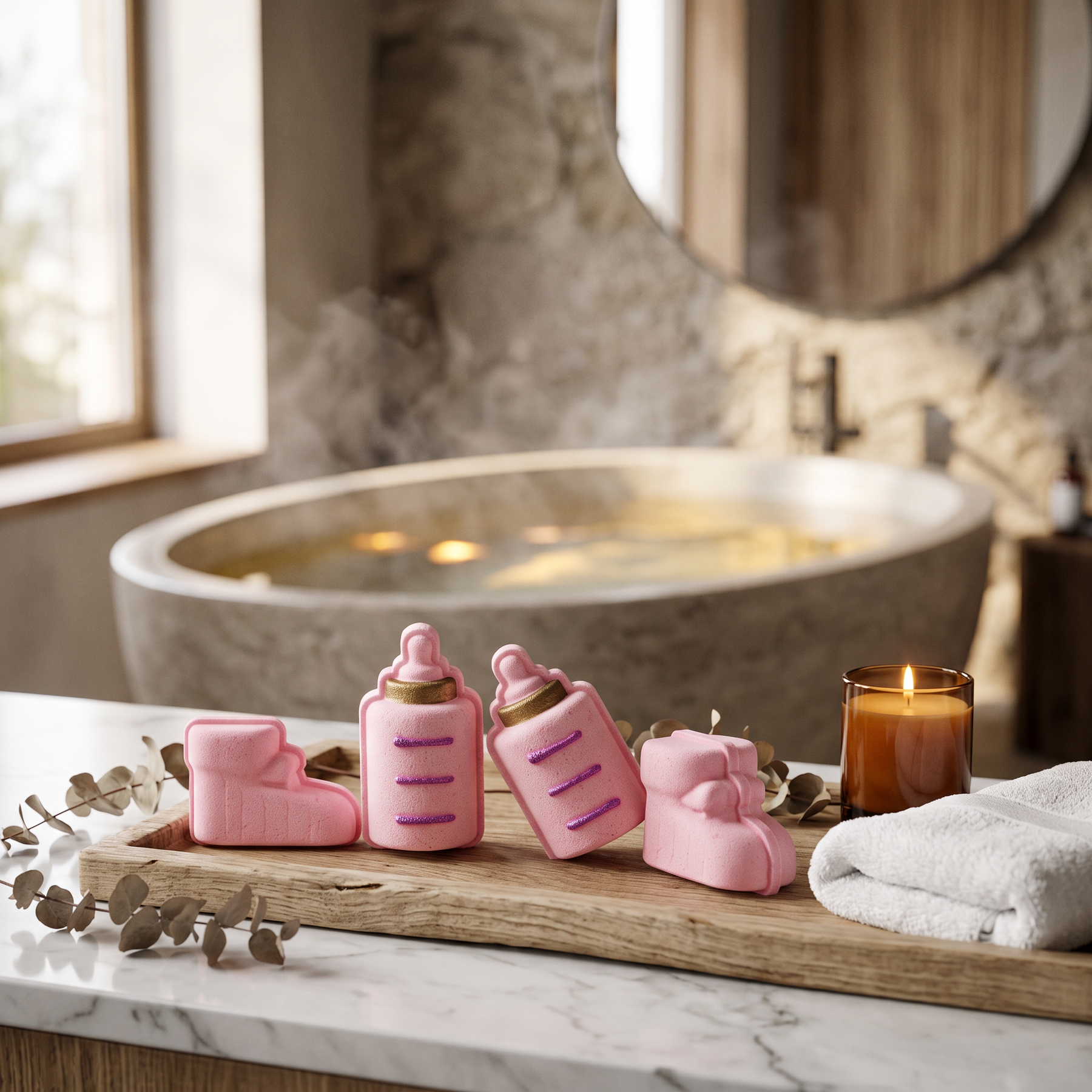 3D Baby Bottle Bath Bomb Mold