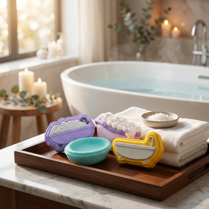 Bathtub With Foam Bath Bomb Mold