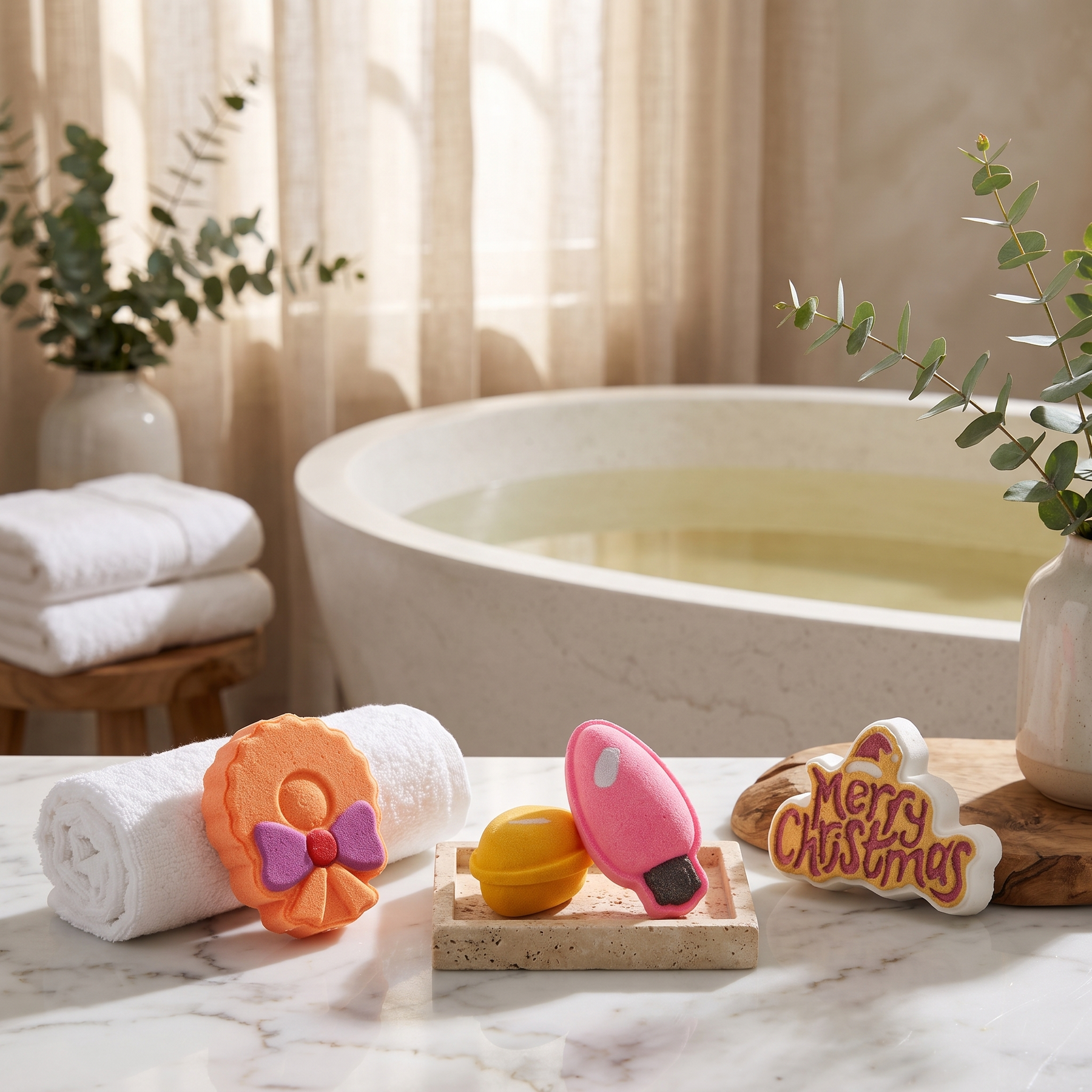 Merry Christmas Bath Bomb Mold