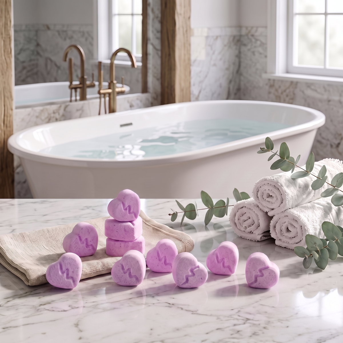 Mini Broken Hearts (X10) Bath Bomb Mold