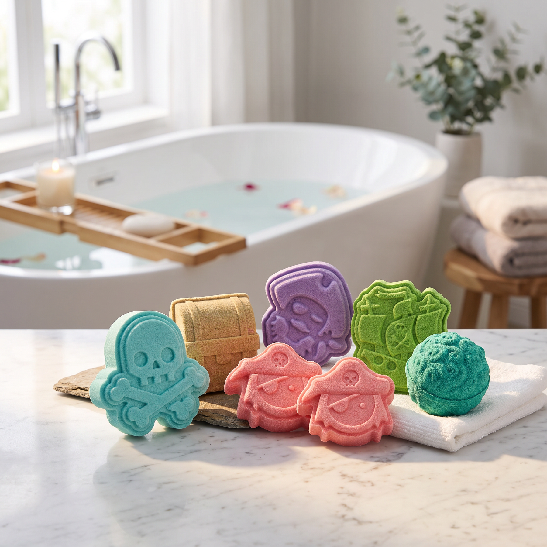 Skull & Bones Bath Bomb Mold