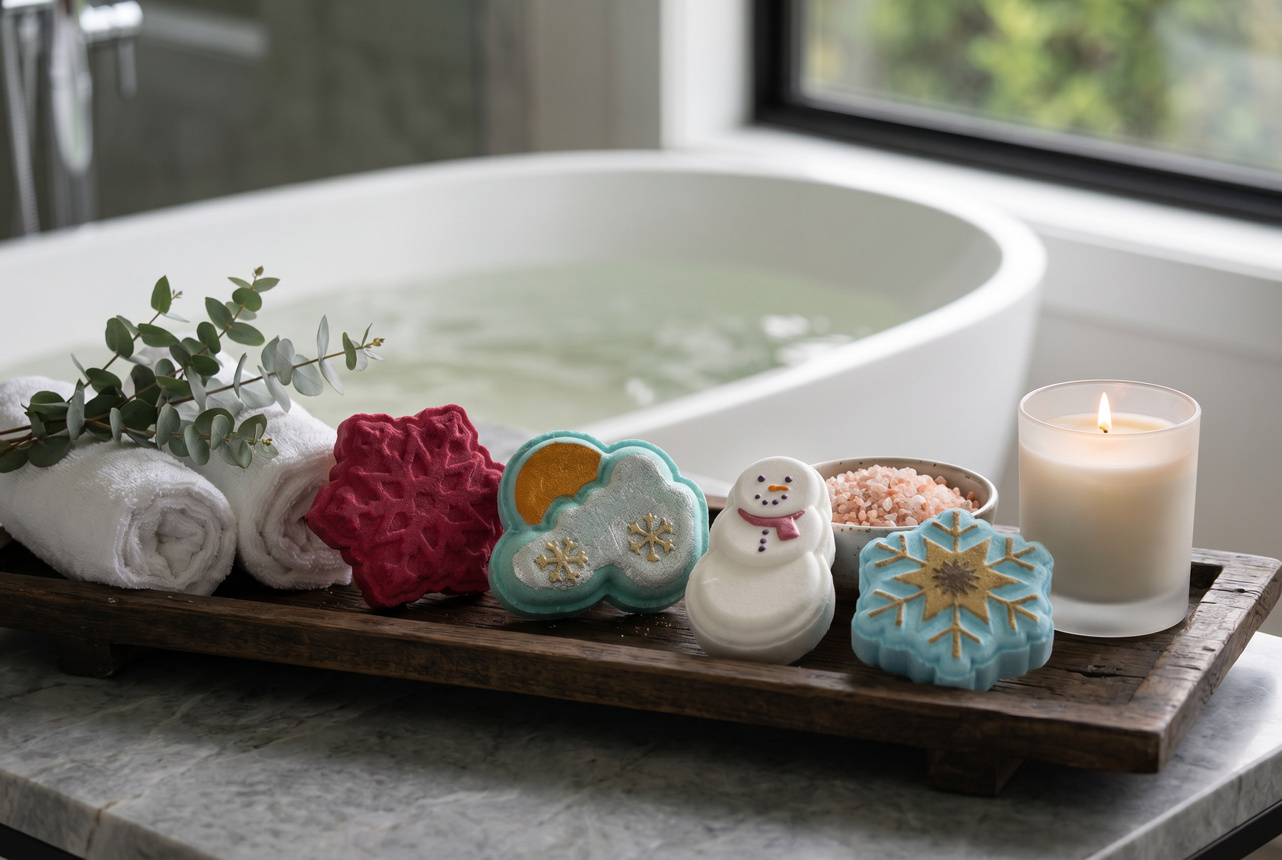 Snow Sky Bath Bomb Mold
