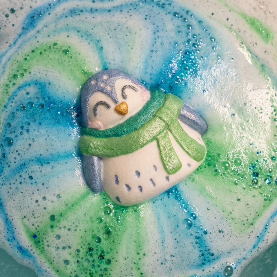 Frosty Penguin Bath Bomb Mold