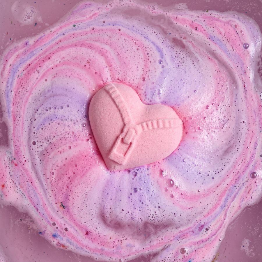 Zipper Heart Bath Bomb Mold