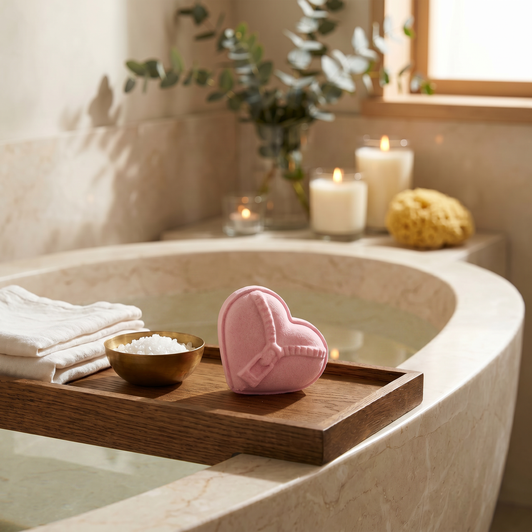 Zipper Heart Bath Bomb Mold