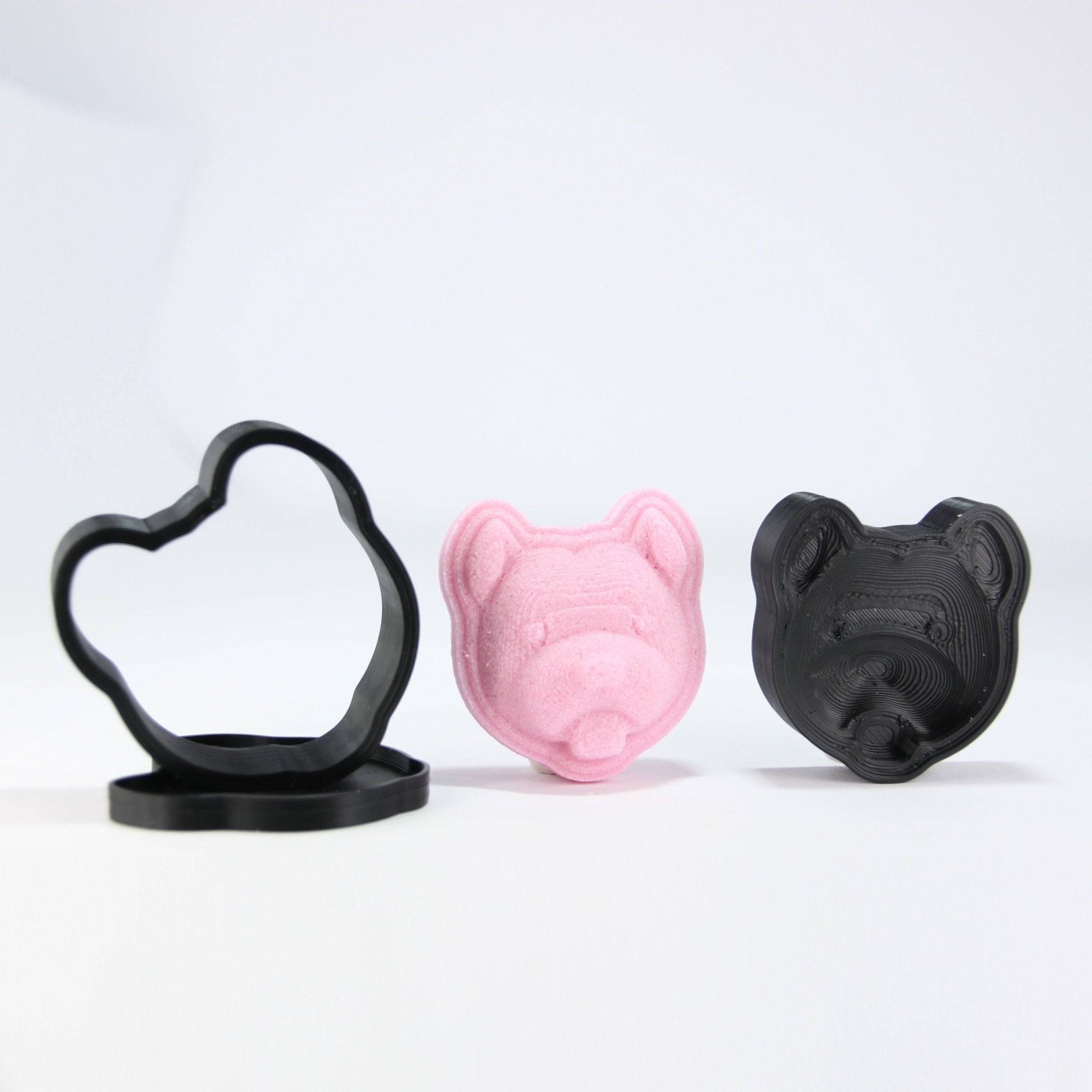 Bulldog Dog Head Bath Bomb Mold - The Bath Time