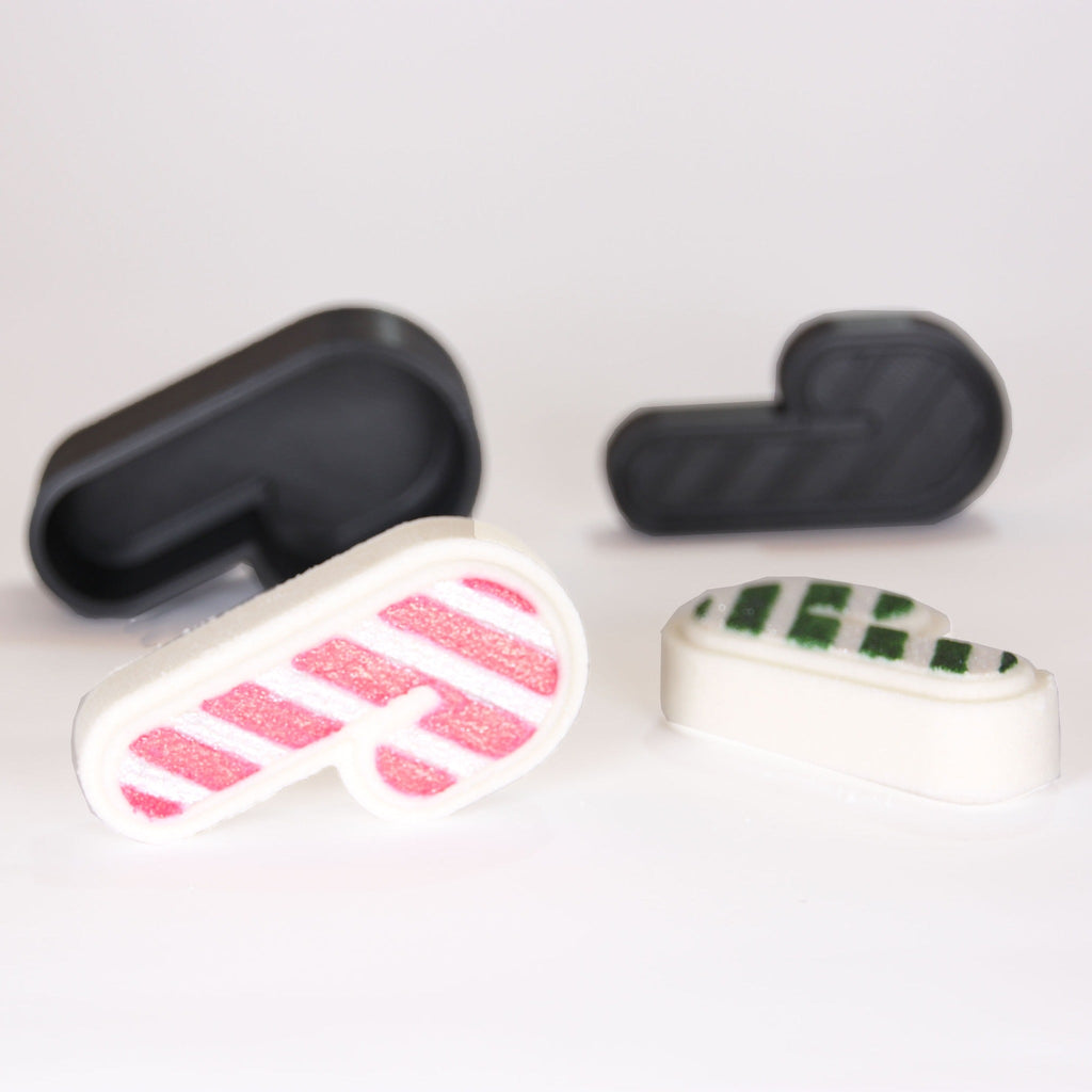 Candy Cane 2 Bath Bomb Mold - The Bath Time