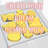 Custom Design Bath Bomb Mold - The Bath Time