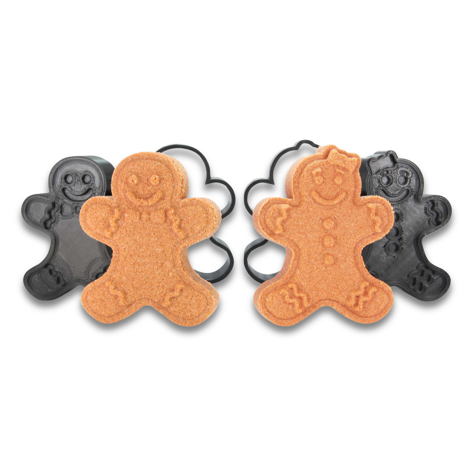Gingerbread Set Man & Woman Bath Bomb Mold