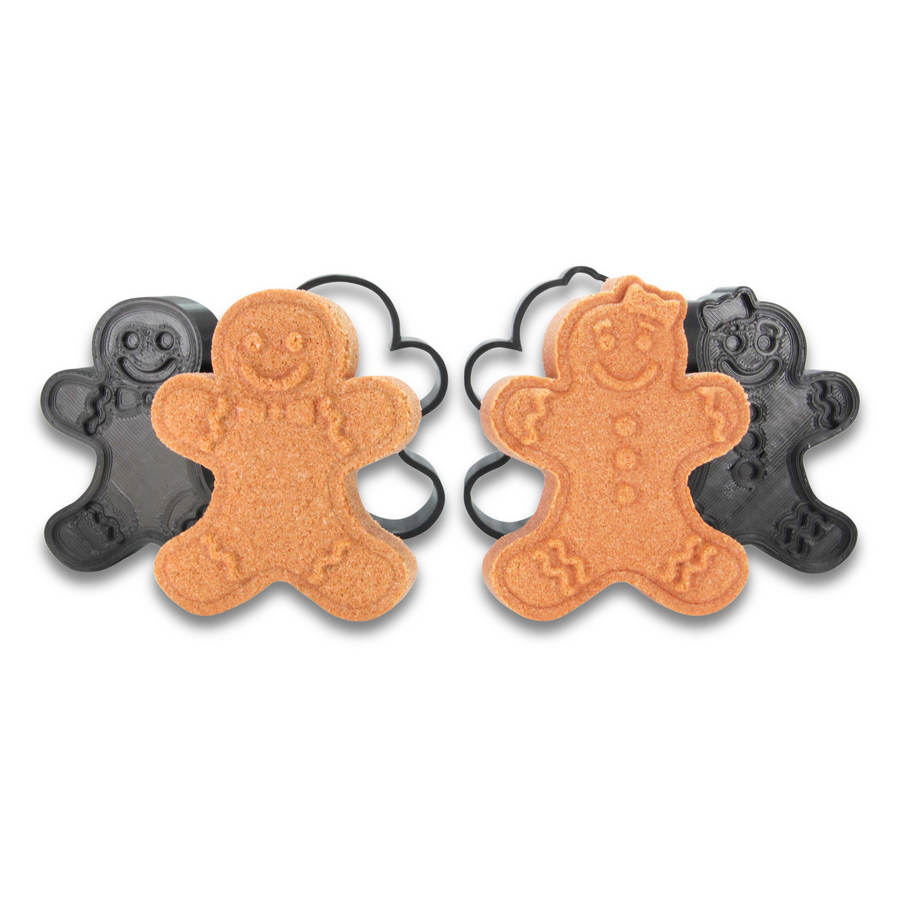Gingerbread Set Man & Woman Bath Bomb Mold