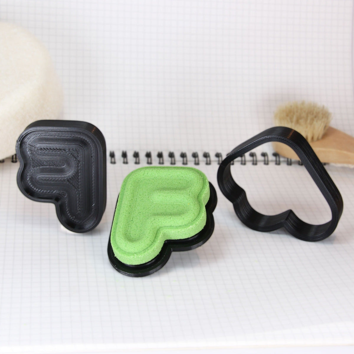 Letter 'F' Bath Bomb Mold - The Bath Time