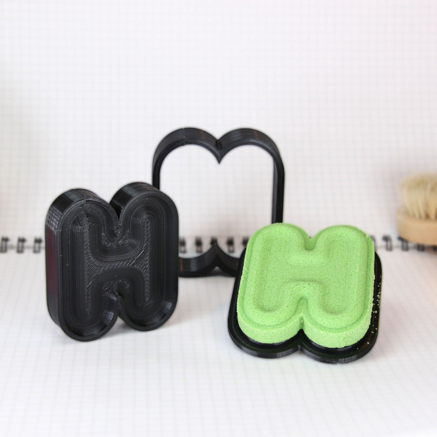 Letter 'H' Bath Bomb Mold