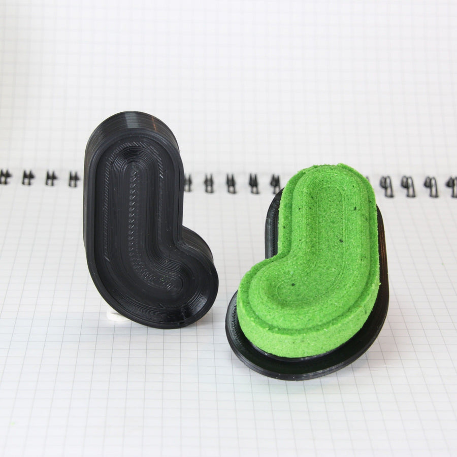 Letter 'J' Bath Bomb Mold