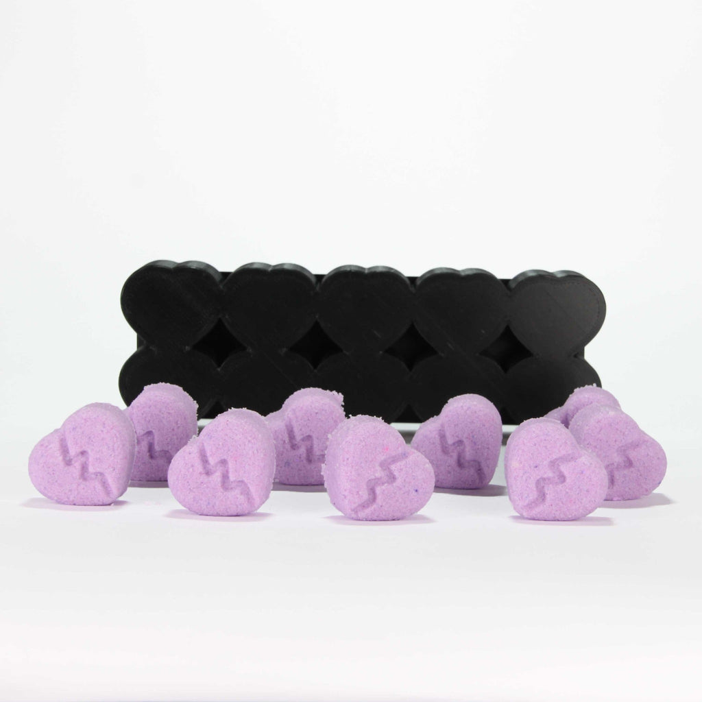 Mini Broken Hearts (X10) Bath Bomb Mold - The Bath Time
