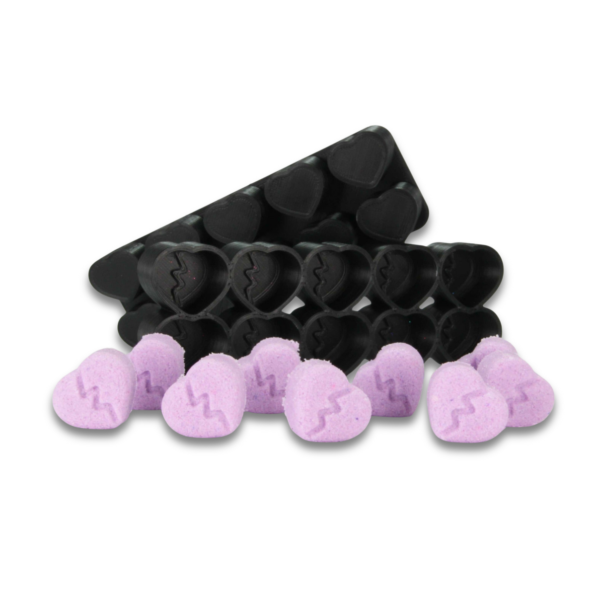 Mini Broken Hearts (X10) Bath Bomb Mold