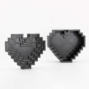 Pixel Heart Bath Bomb Mold - The Bath Time