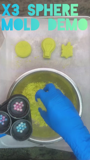 3 X Spheres Bath Bomb Mold