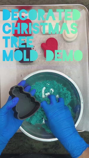 Christmas Tree with Decorations Bath Bomb Mold