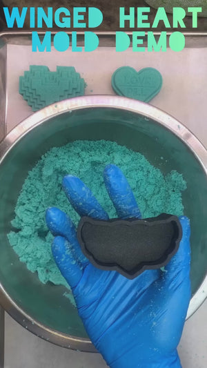 Winged Heart Bath Bomb Mold