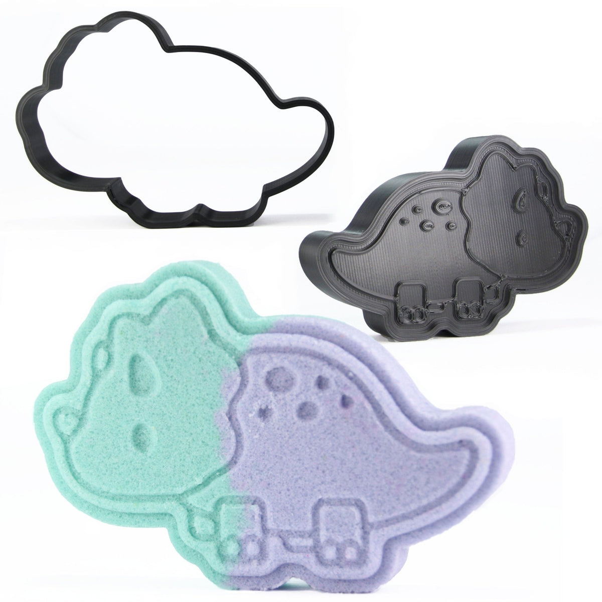 Triceratops Dinosaur Bath Bomb Mold - The Bath Time