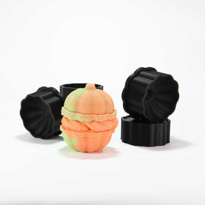 TWO Halves of 3D PUMPKIN Bath Bomb Mold - The Bath Time