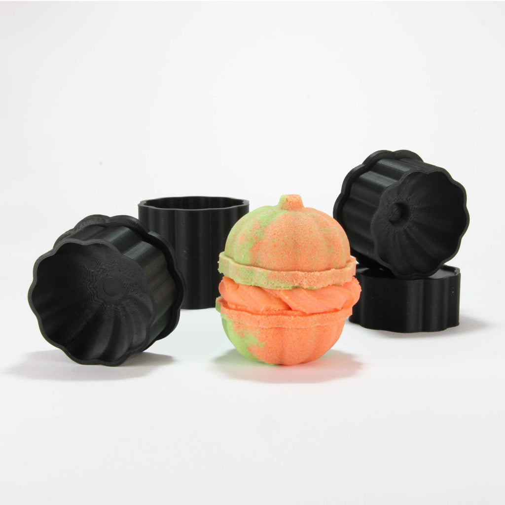 TWO Halves of 3D PUMPKIN Bath Bomb Mold - The Bath Time