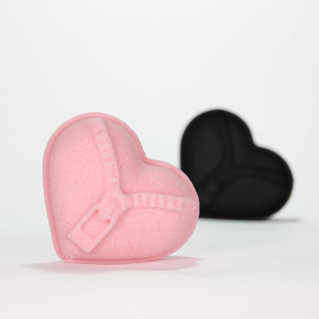 Zipper Heart Bath Bomb Mold - The Bath Time